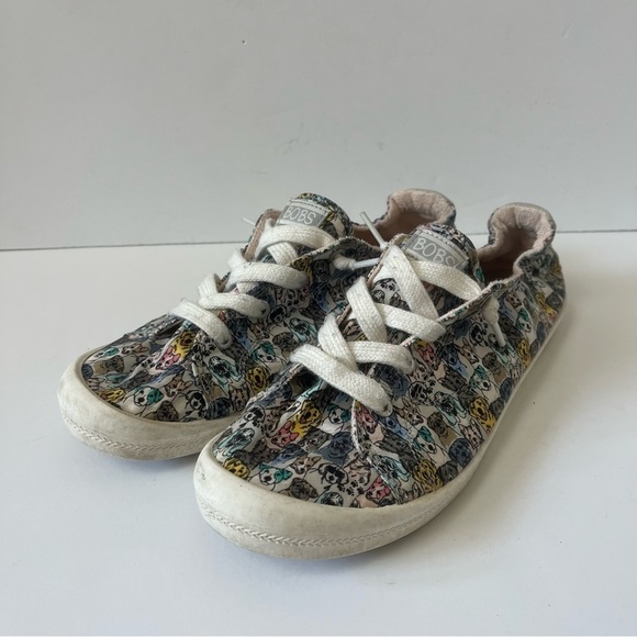 Skechers BOBS Slip On Memory Foam Sneaker Dog Print 10 - Picture 1 of 12
